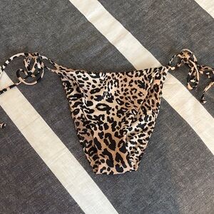 La Hearts Leopard Print Bikini Bottom